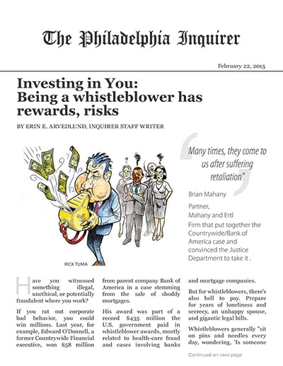 Investing in You: Being a whistleblower has rewards, risks