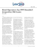 Hotel Operators Say PPP Shouldn't Jeopardize Old Loans