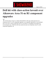 Dell hit with class-action lawsuit over Alienware Area 51-m R1 component upgrades